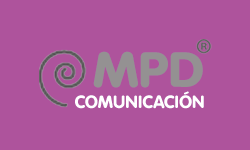 logo MPD con fondo morado